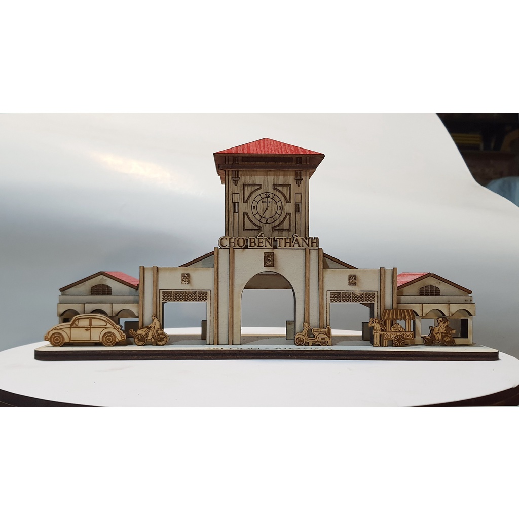 Mô hình chợ Bến Thành Sài Gòn 3D