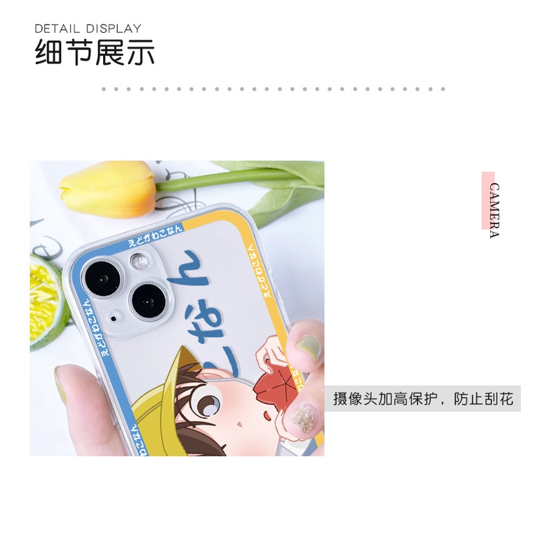 Ốp Điện Thoại Silicon Chống Sốc In Hình Conan Cho Apple Iphone 13 11 12 XR XS 7 8P 6S SE Pro