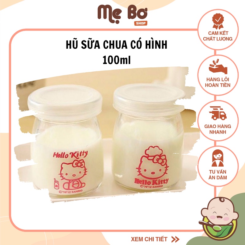 HŨ SỮA CHUA CÓ NẮP 100ml