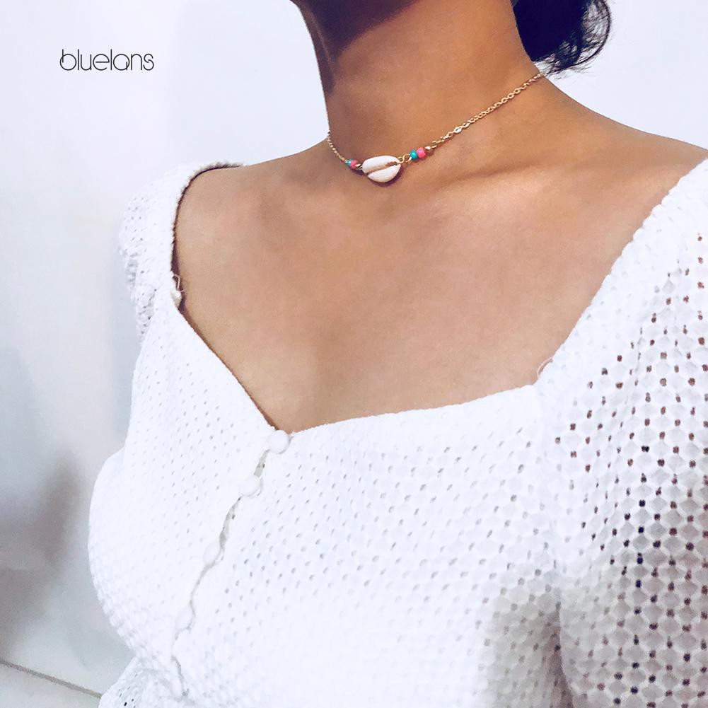 Vòng Cổ Choker Họa Tiết Vỏ Sò Thời Trang Cho Nữ