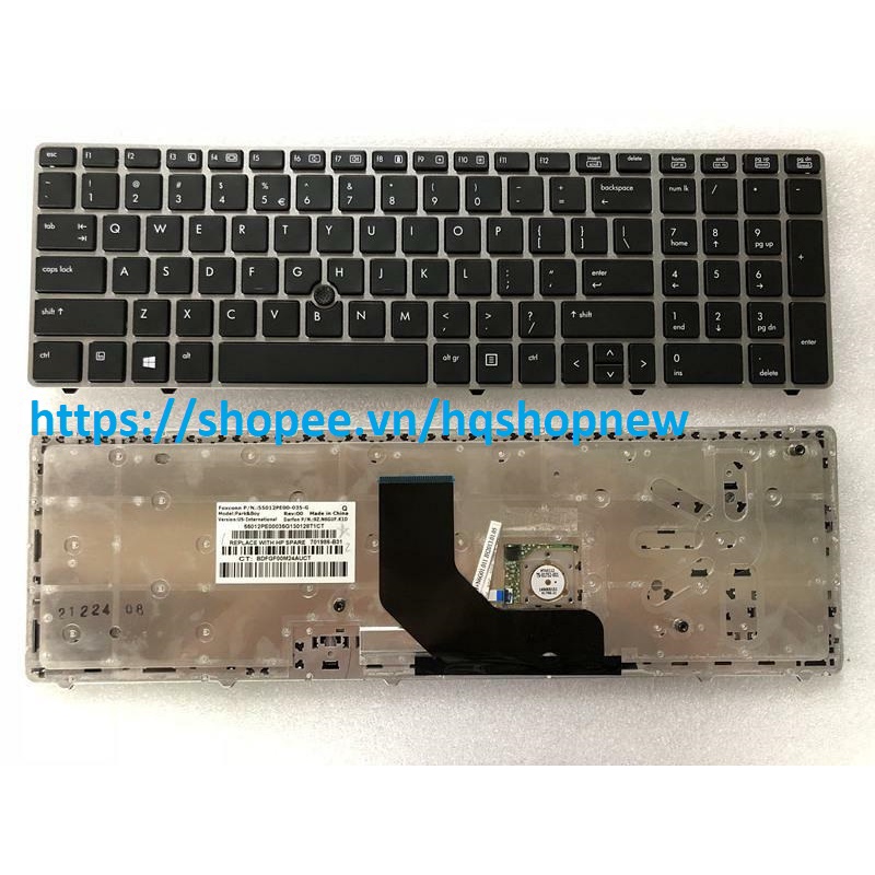 ⚡Bàn phím laptop HP EliteBook 8560P 8570P ProBook 6560b 6565b 6570b US