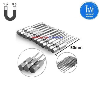 Mũi tô vít 4 cạnh chuôi lục giác dài 50mm