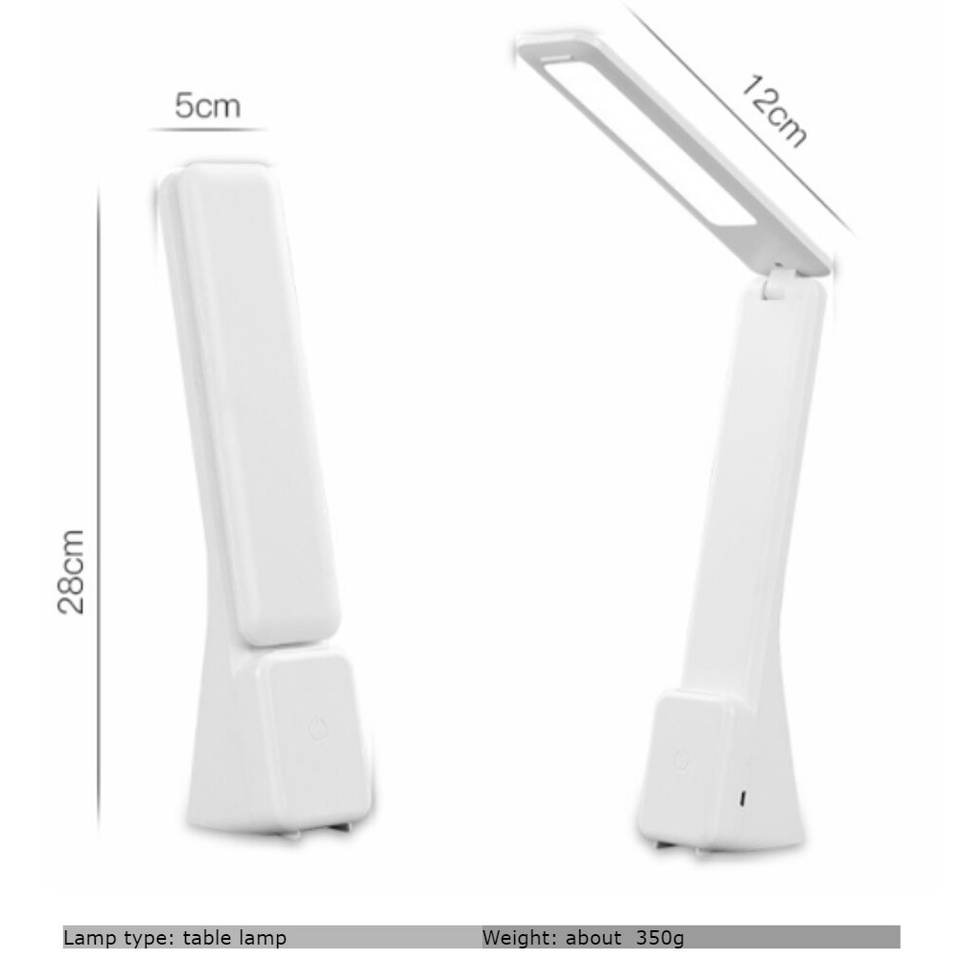 Đèn LED Đọc Sách Để Bàn 3 Màu Trong 1 Không Cần Chạm Có Thể Sạc Lại Bằng Cổng USB
