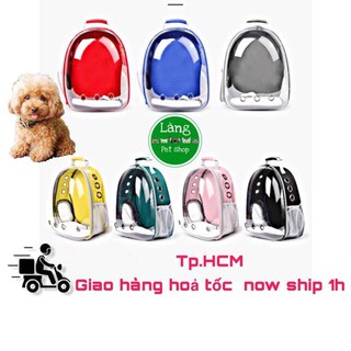 Thanh534 balo phi hành gia cho thú cưng ♥️ freeship ♥️ balo vận chuyển chó mèo trong suốt hàng đẹp