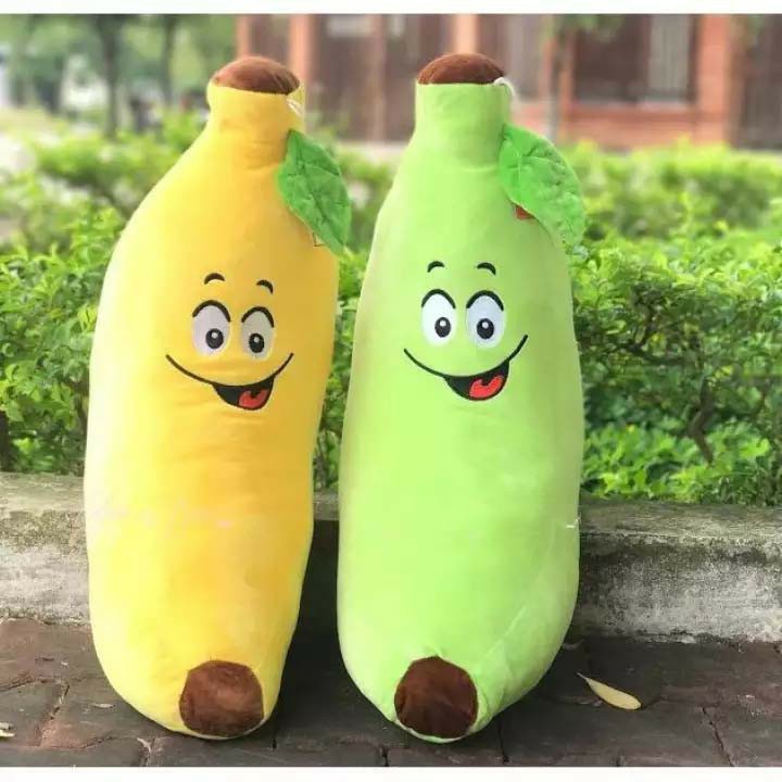 Chuối Vui Vẻ - Gấu Bông Hình Quả Chuối Đáng Yêu, Gối Ôm Cho Bé Với Chất Nhung Mềm Mịn Size 30cm