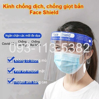 KÍNH CHẮN GIỌT BẮN FACE SHIELD (KÍNH XỐP)