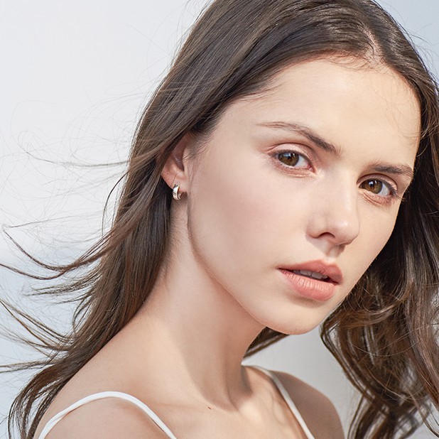 Bông Tai Tròn Đơn Giản Xinh Xắn A68