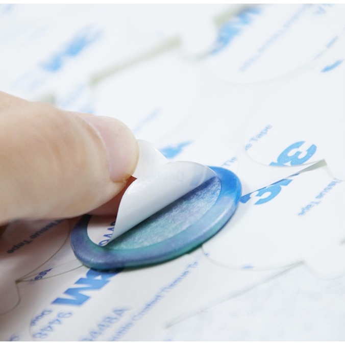 80 cái Băng keo dán 2 mặt Tròn 3M dán Sáp niêm phong có Tai tháo