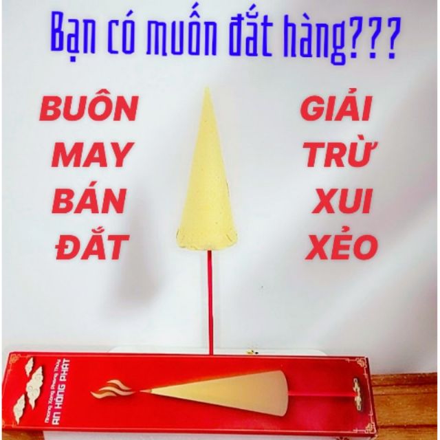 Combo 5 cây nhang xông phong thủy AN HỒNG PHÁT loại đặc biệt linh nghiệm