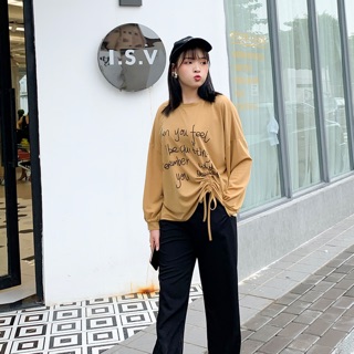 Áo thun big size tay dài rút lai size lớn 75-105kg