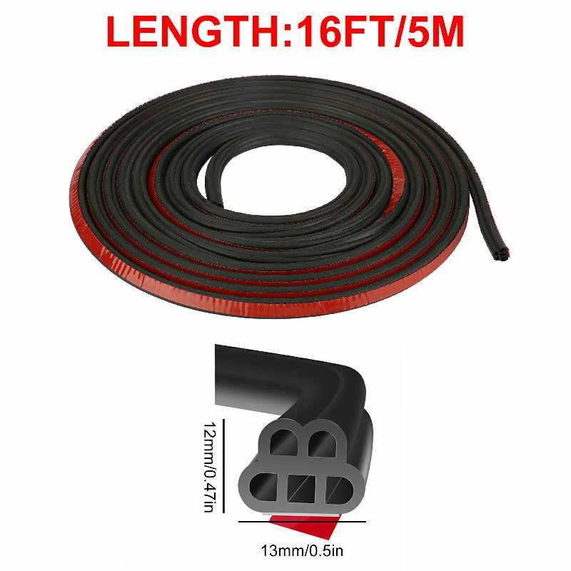Cuộn Dây Cao Su Dán Mép Cửa Xe Hơi Hình Chữ L 5M 5M Cách Âm Chất Lượng Cao