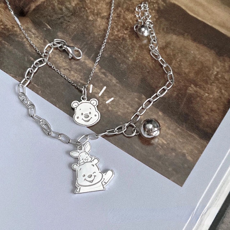 Winnie the Pooh Bracelet Cartoon Vòng đeo tay thời trang Hàn Quốc dễ thương