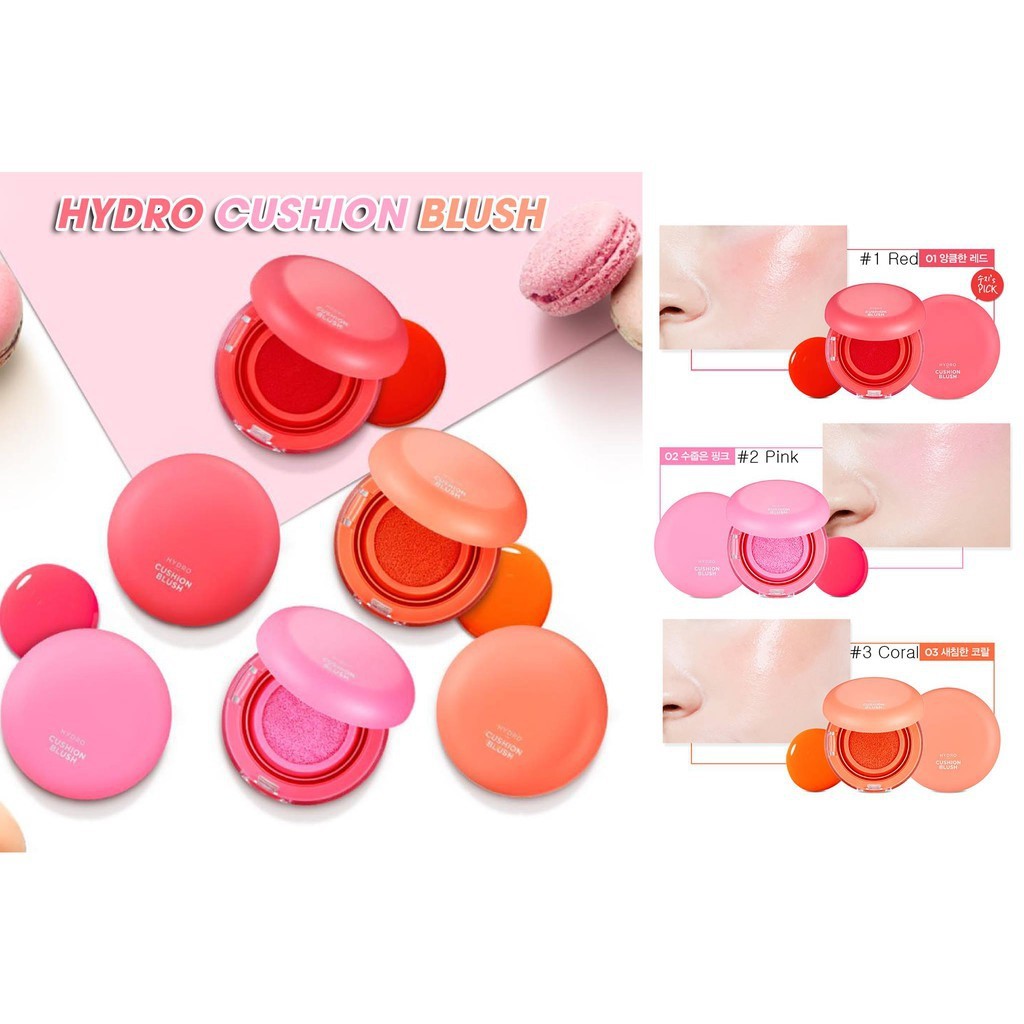 Phấn má hồng dạng lỏng siêu mịn TheF.aceShops Moisture Cushion Blusher - CSTOREVN