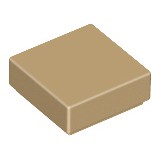 Gạch Lego trơn 1 x 1 có rãnh ở dưới để dễ tháo / Lego Part 3070b: Tile 1 x 1 with Groove