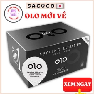 Bao cao su siêu mỏng olo 001 feeling ultrathin đen 10 bcs