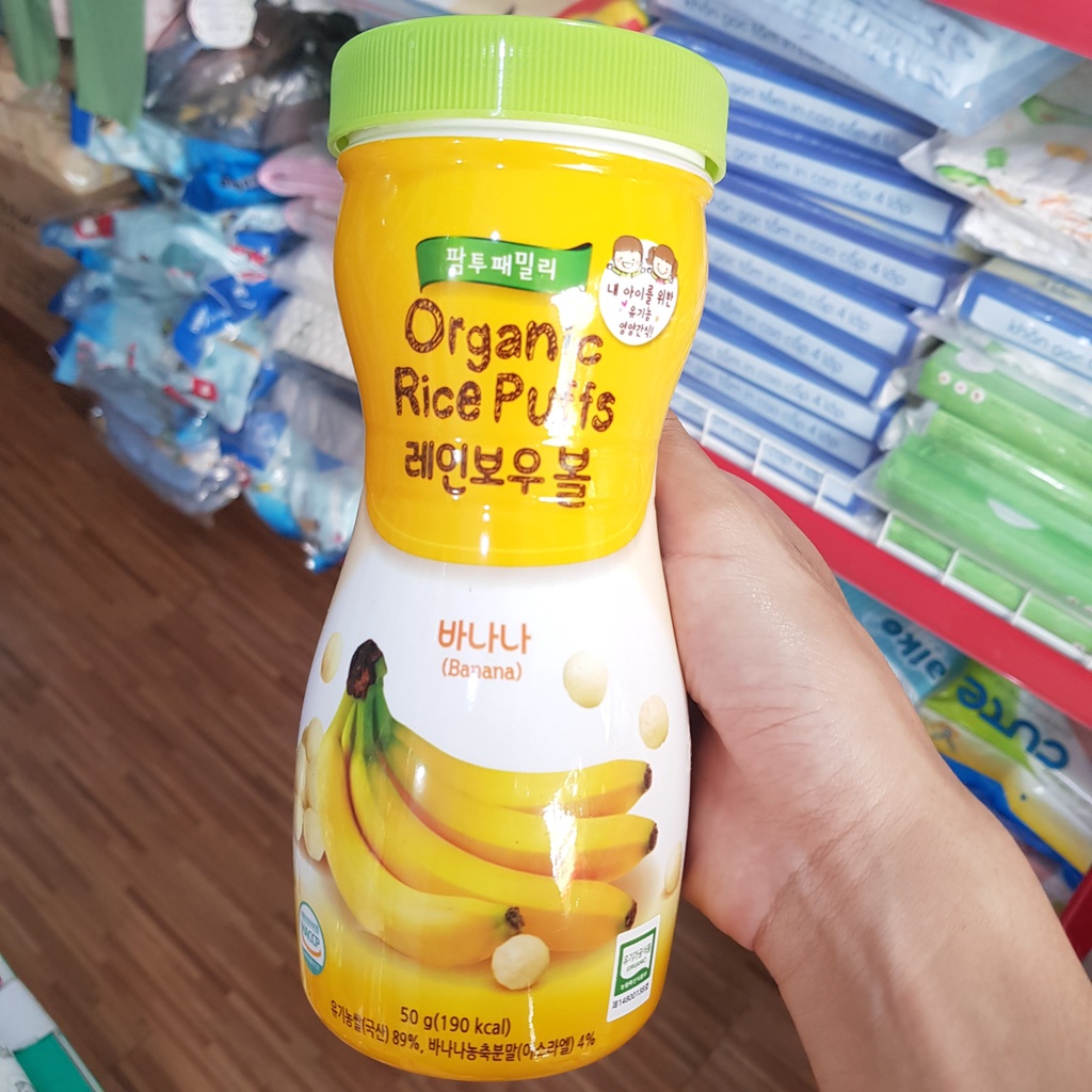 Date 2023] Bánh bi gạo hữu cơ Farm To Family 50gr cho bé