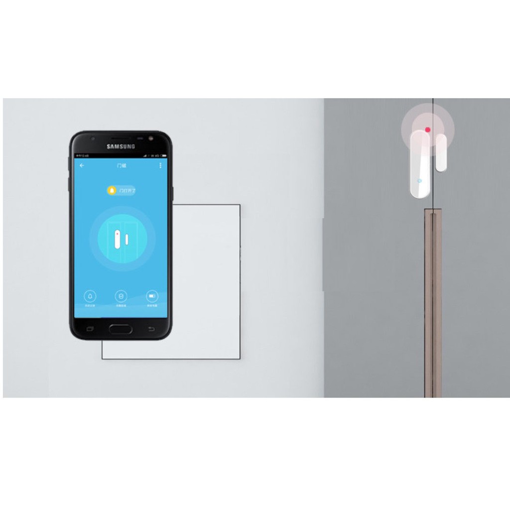 Cảm Biến Cửa Điều Khiển Bằng App Giọng Nói Tiếng Việt  Tiếng Anh WIFI Door Magnetic - HanruiOffical