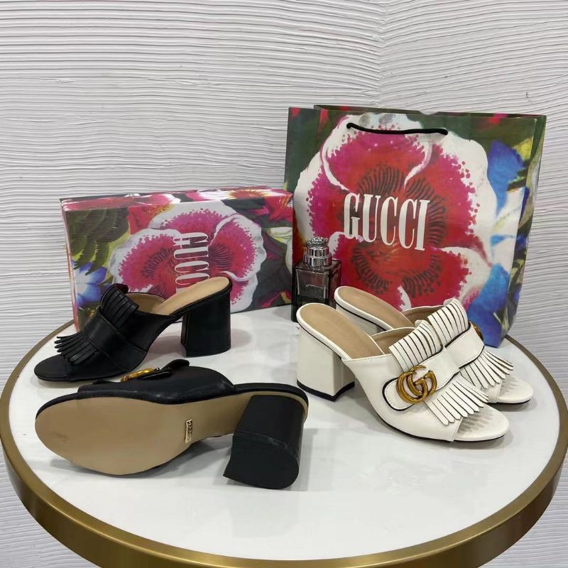 X(ẢNH THẬT) Guốc 7p Gót To Khoá Đồng Cắt Tua Rua Da Mềm Êm Fullbox Bill Túi Cao Cấp