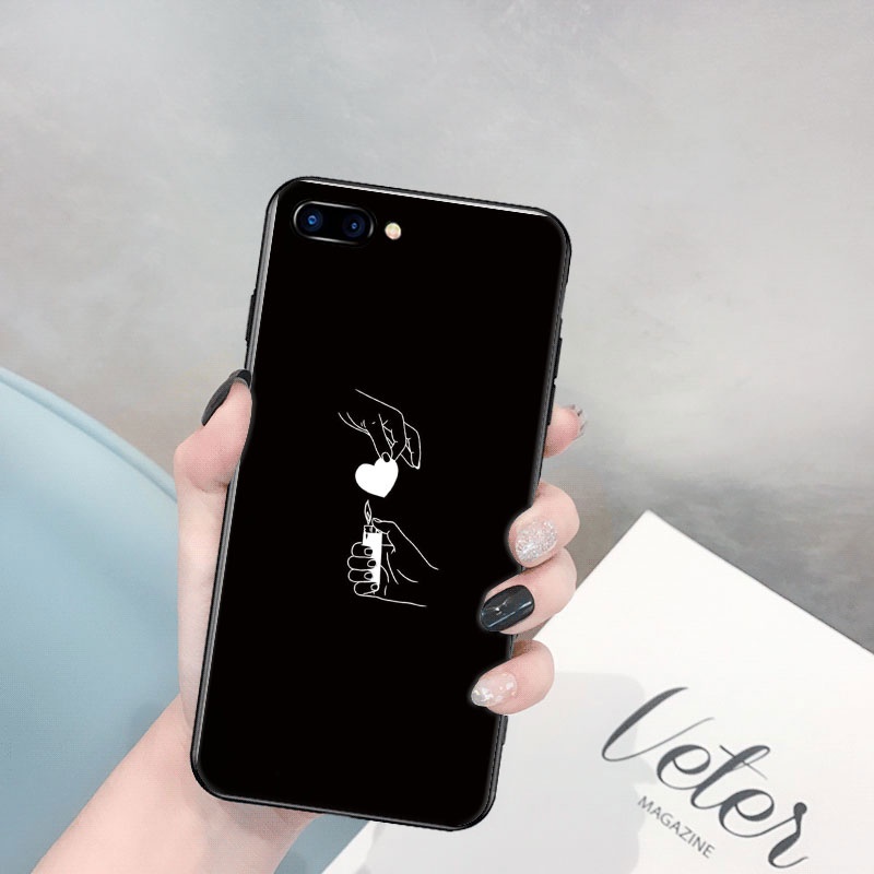 Ốp điện thoại mềm in hình cặp đôi cho Realme C2 C3 C11 C12 C15 C17 C20 C21 C25 GT NEO 5G redmi note 8