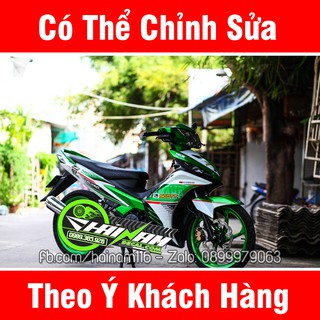 Tem Trùm Exciter 135 Xanh Trắng Scott