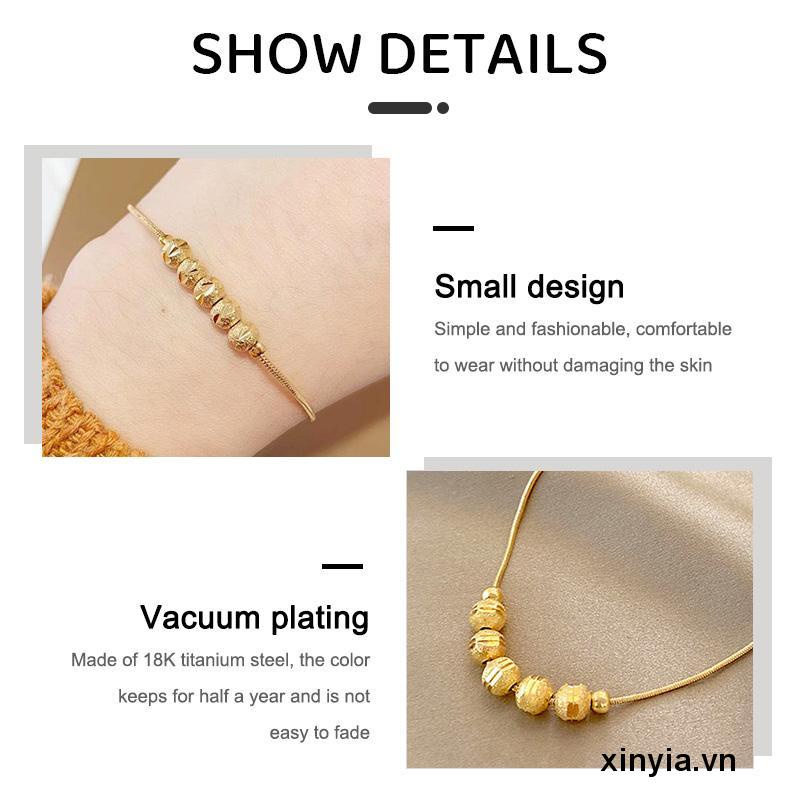 Vòng Tay Năm Cánh Đơn Giản Không Phai Màu Thiết Kế Niche Cho Nữ