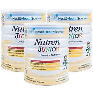 Combo 3 sản phẩm dinh dưỡng y học nutren junior lon 800g