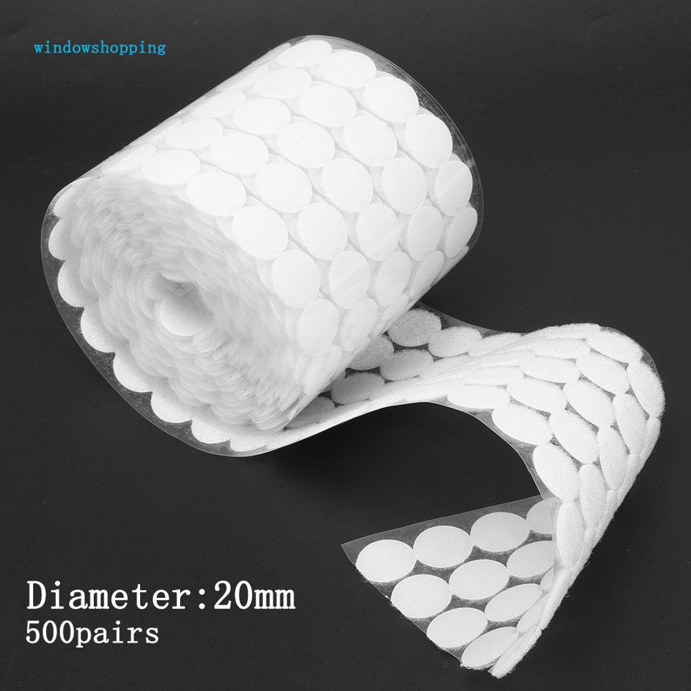 SỈ 1000 Băng Dính Gai Velcro Tròn, Có Sẵn Keo Dán Các Loại