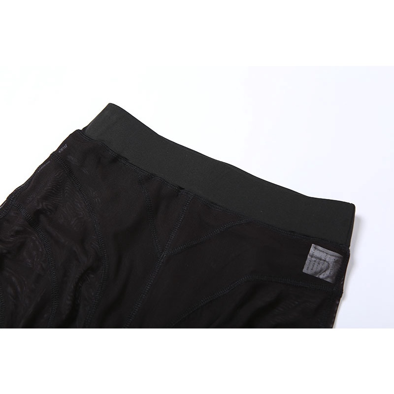 Set Áo Tank Top Hở Lưng + Quần Dài Eo Cao Phối Lưới Thời Trang