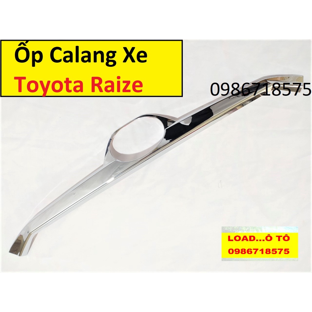 Thanh Ốp Mặt Capo Xe Toyota Raize 2022 Mạ Crom Sáng Bóng Cao Cấp
