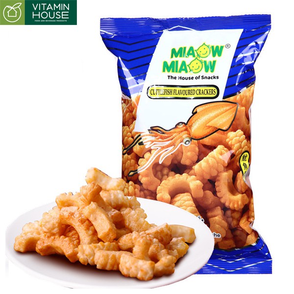 Snack Phô Mai vòng Snack mực Miaow Miaow Bim Bim giòn [VITAMIN HOUSE]