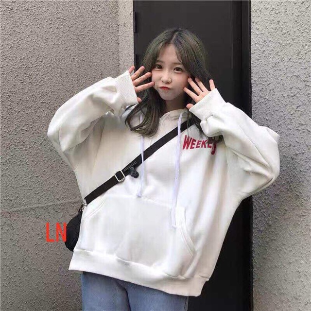 Áo hoodie Weeken ép nổi LNG1019