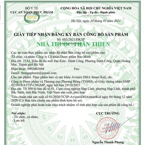 AVISURE DHA SMART KID – DHA nhỏ giọt cho trẻ sơ sinh, hỗ trợ phát triển não bộ và cải thiện thị lực ở trẻ (20ml)