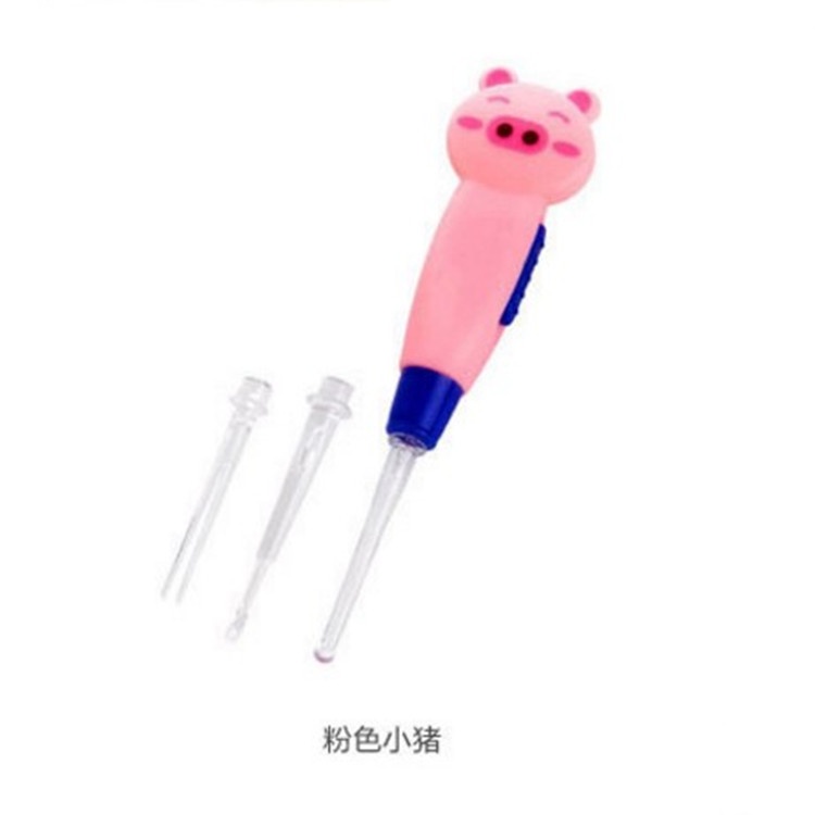 Dụng cụ lấy ráy tai hình động vật hoạt hình phát sáng dễ thương cho bé