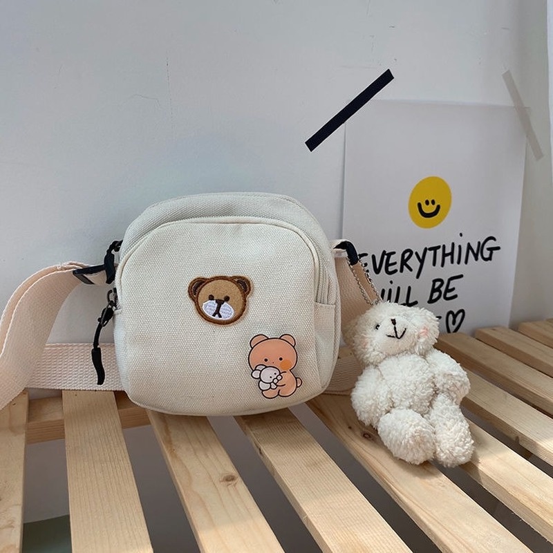 Túi Đeo Chéo Hình Gấu Dễ Thương Xinh Xắn Cao Cấp