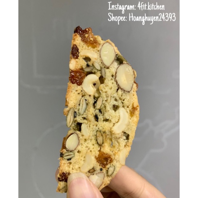 Biscotti Bánh ăn kiêng, Bánh giảm cân siêu hạt 4FIT 200g, 500g | BigBuy360 - bigbuy360.vn
