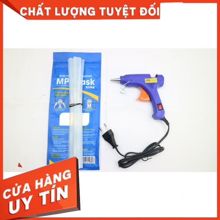 Máy Bắn Keo Nến Silicon Máy 20W/60W Và 20 Cây Keo - Sửa Chữa Gia Đình, Làm Đồ Hand Made