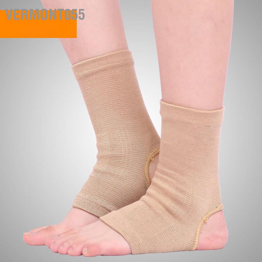 Vermont055 Mắt cá chân Brace mềm mại thoáng khí dệt kim Bọc mắt Ấm áp Bảo vệ Thể dục thao Bóng rổ đá Hỗ trợ Hàng thể