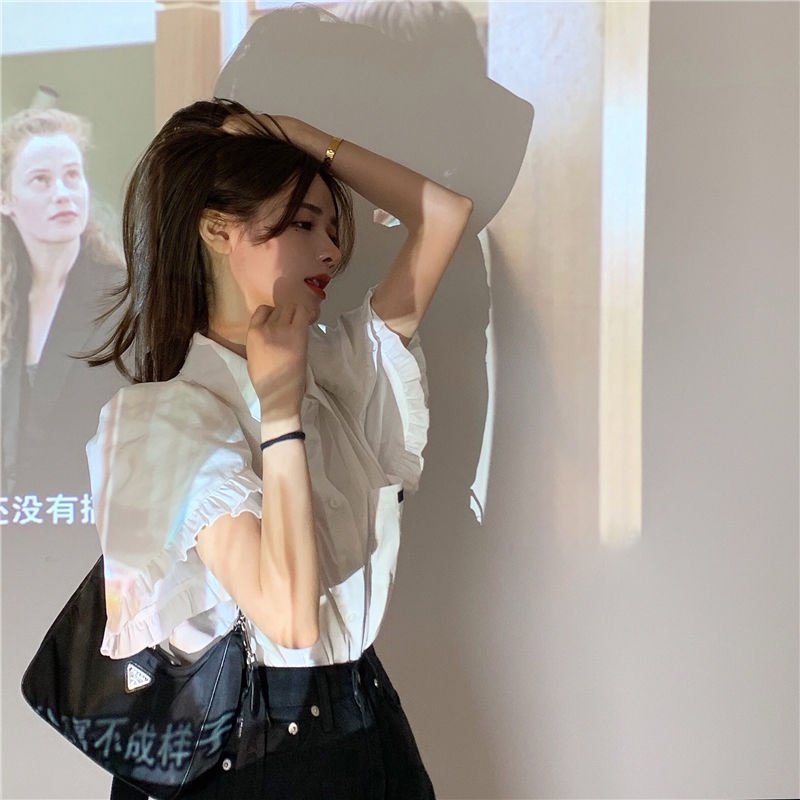 Áo Kiểu Phối Ren Thời Trang Mùa Hè Xinh Xắn Cho Nữ