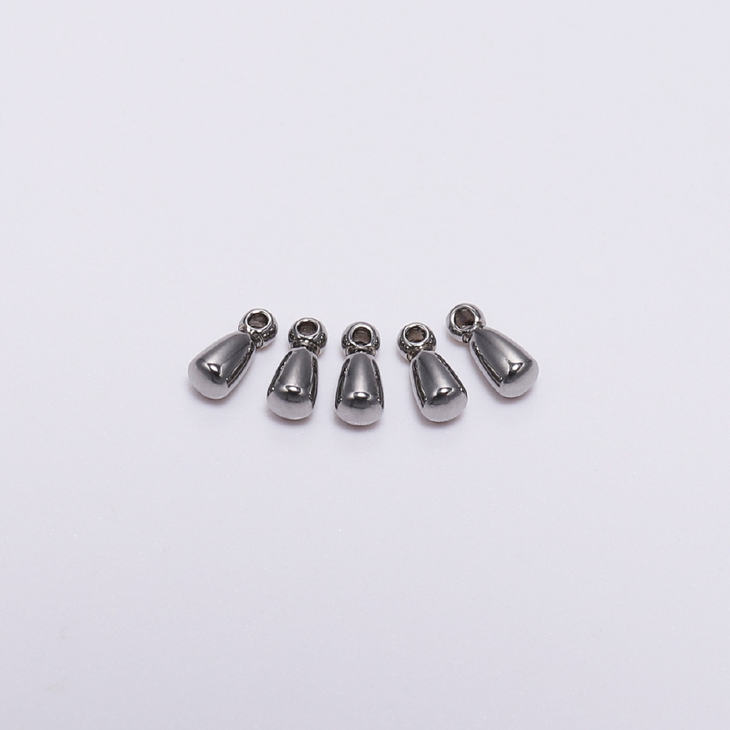 Bộ 20 hạt phụ kiện bằng thép không gỉ 2.6x6.2mm tiện dụng để làm trang sức