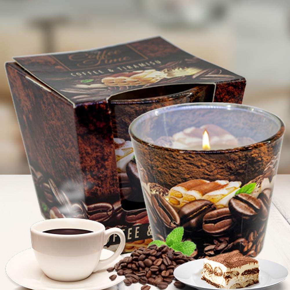 Ly nến thơm tinh dầu Bartek Coffee Time 115g QT024465 - cà phê tiramisu, nến xông phòng, trang trí (giao mẫu ngẫu nhiên)