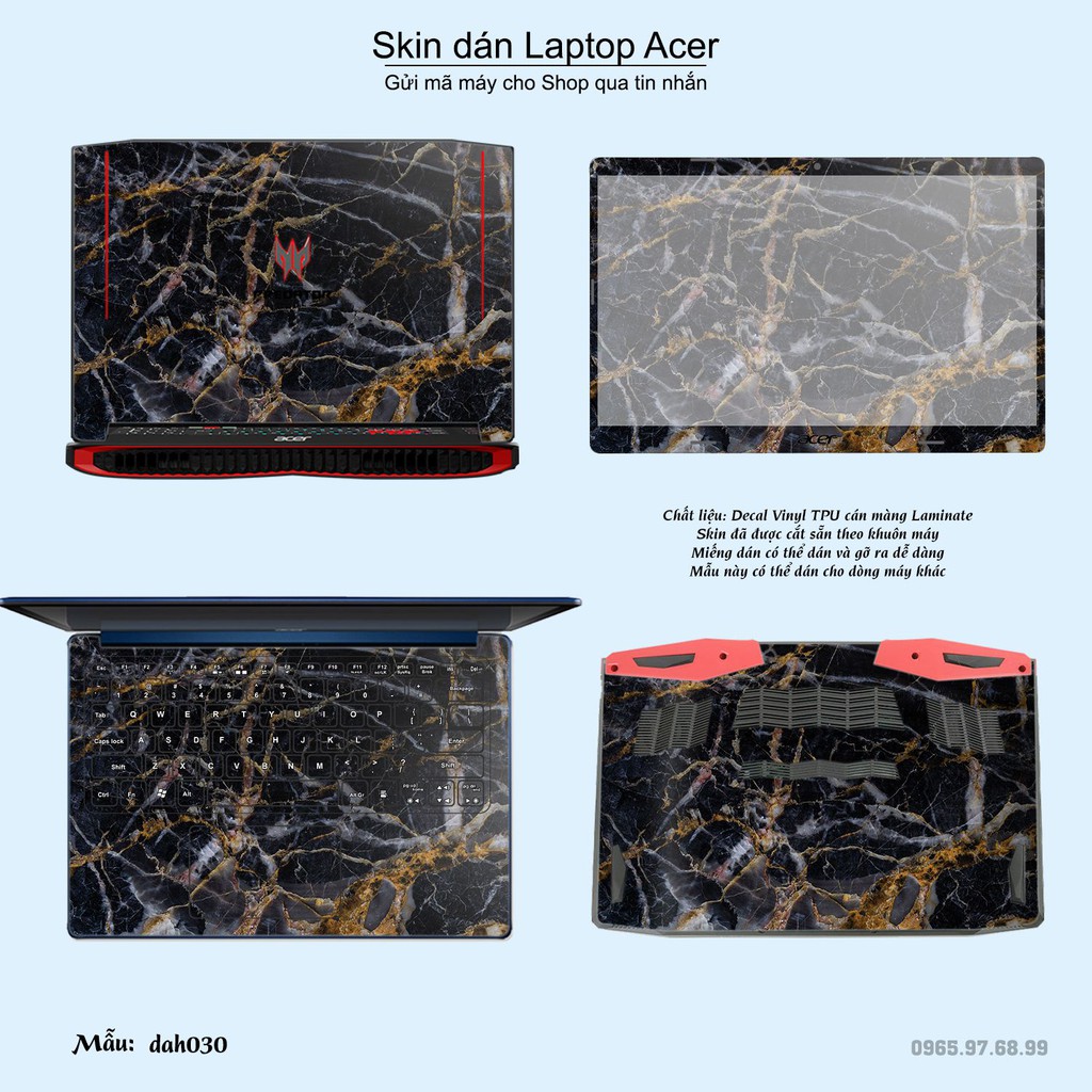 Skin dán Laptop Acer in hình vân đá _nhiều mẫu 3 (inbox mã máy cho Shop)