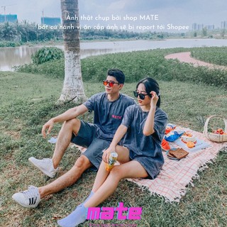 Áo thun wash loang unisex MATE - áo đôi