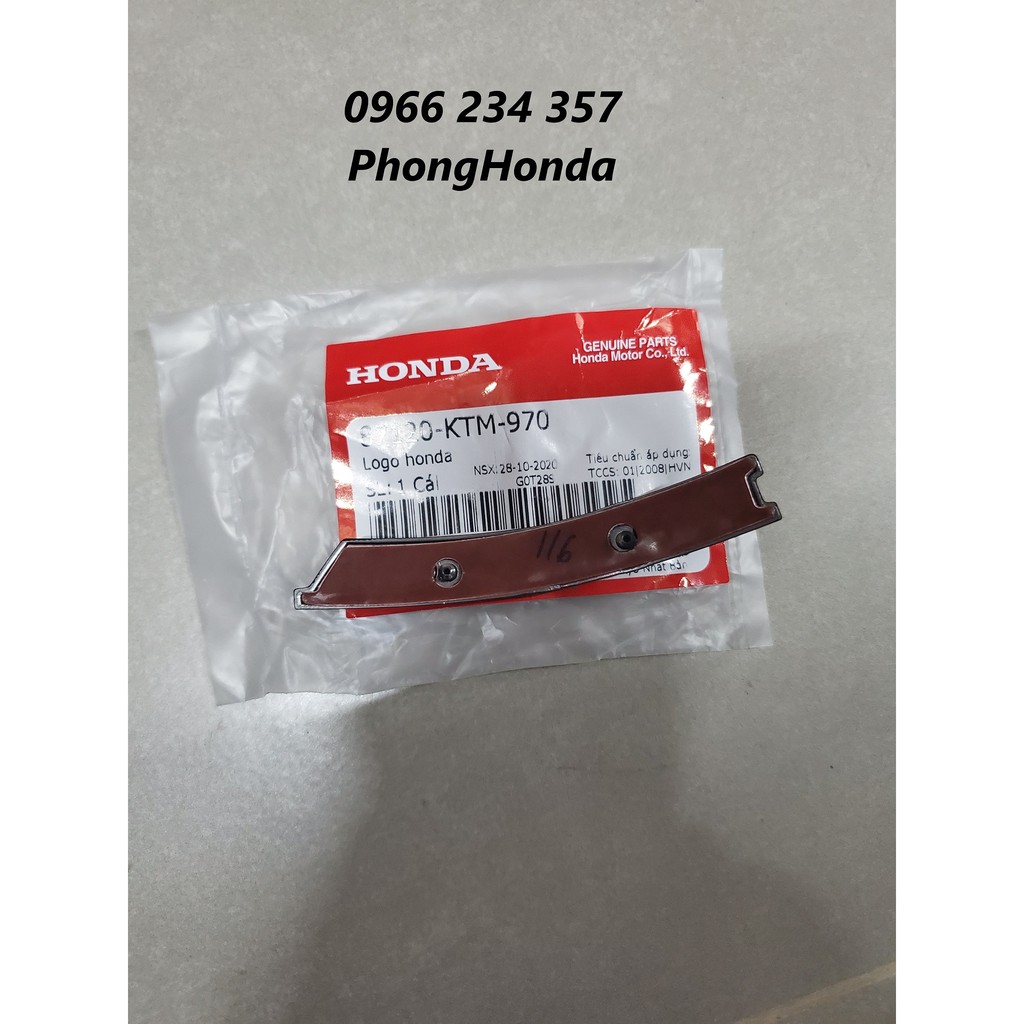 Tem logo honda mặt nạ future neo,neo gt , neo fi , fu x , ab 2007 - 2015, fu led chính hãng honda