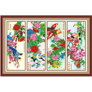 Tranh dán tường hd tứ quý hud0111k kt 90 x 60 cm