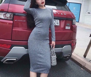 Váy body dài tay
