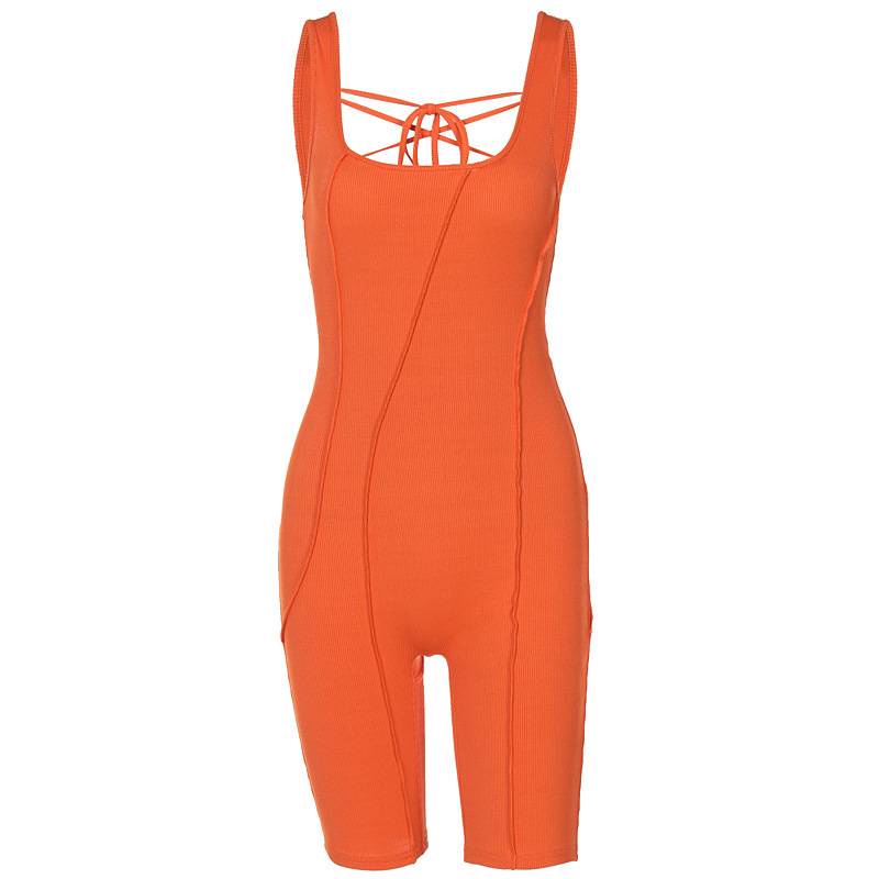 Jumpsuit Ngắn Hở Lưng Thời Trang Mùa Hè