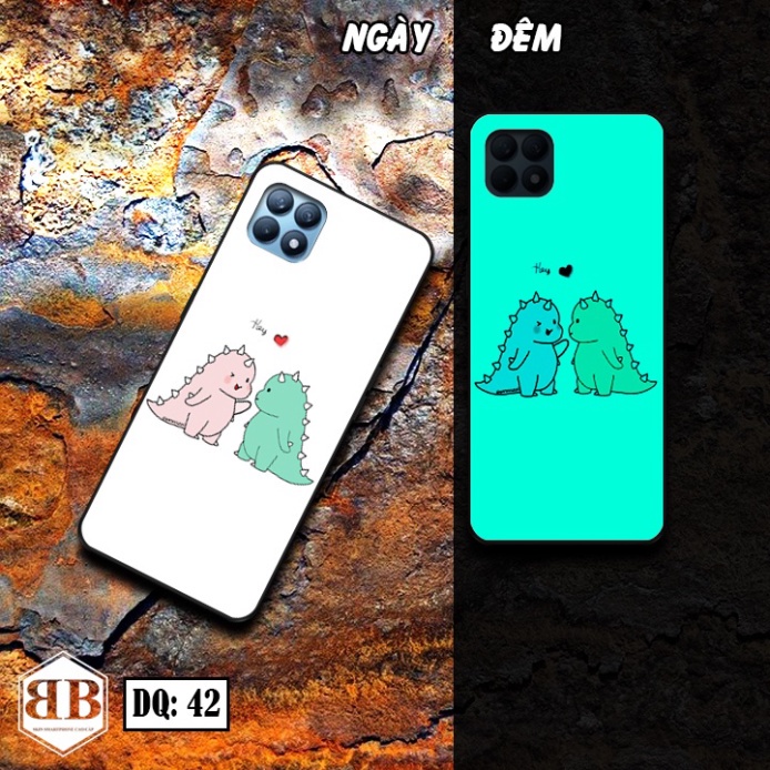 Ốp lưng kính Dạ Quang OPPO RENO4 SE   phát sáng trong đêm chất tốt