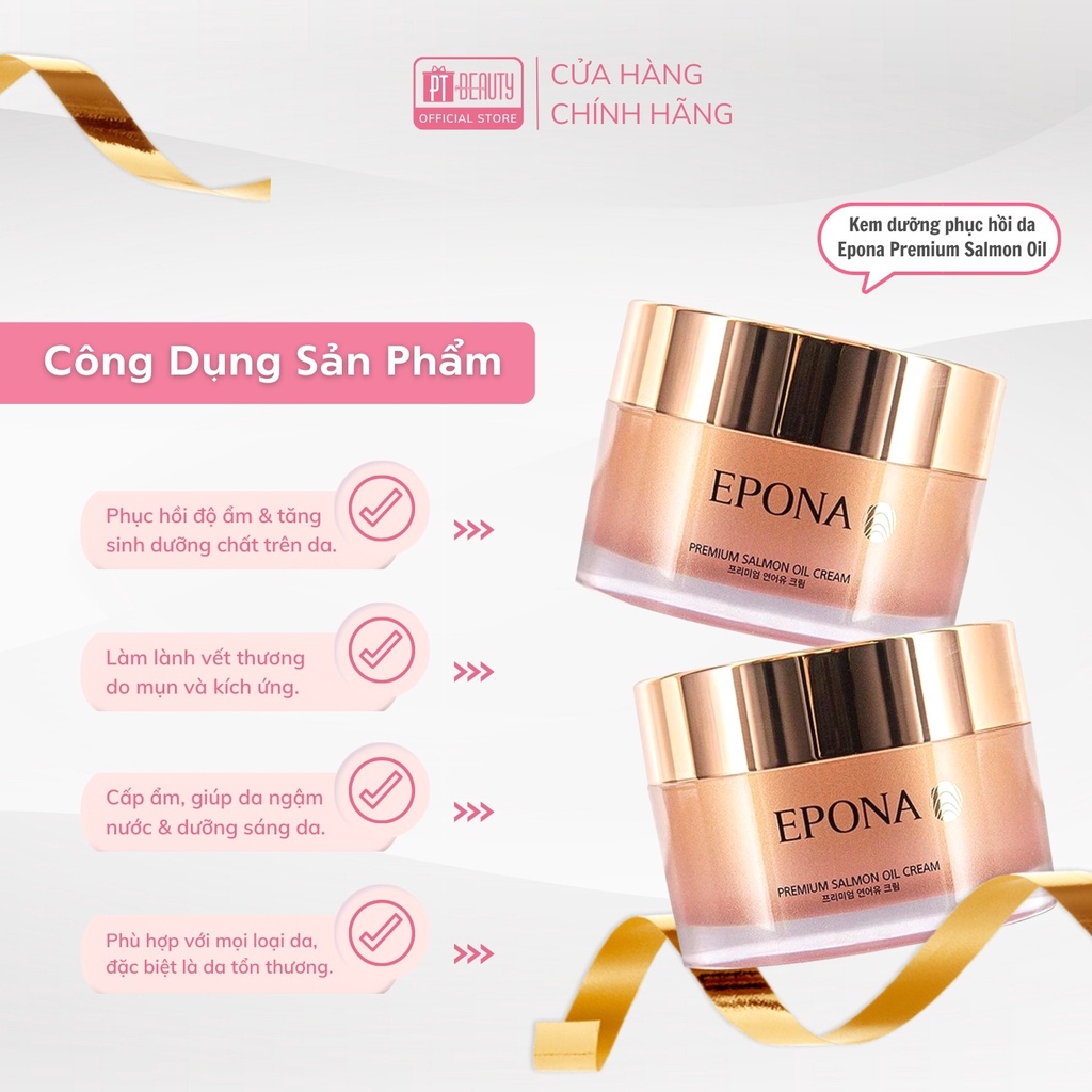 Kem dưỡng trắng da, nâng tone, chống lão hóa mờ thâm nám, phục hồi da hư tổn Epona 50ml