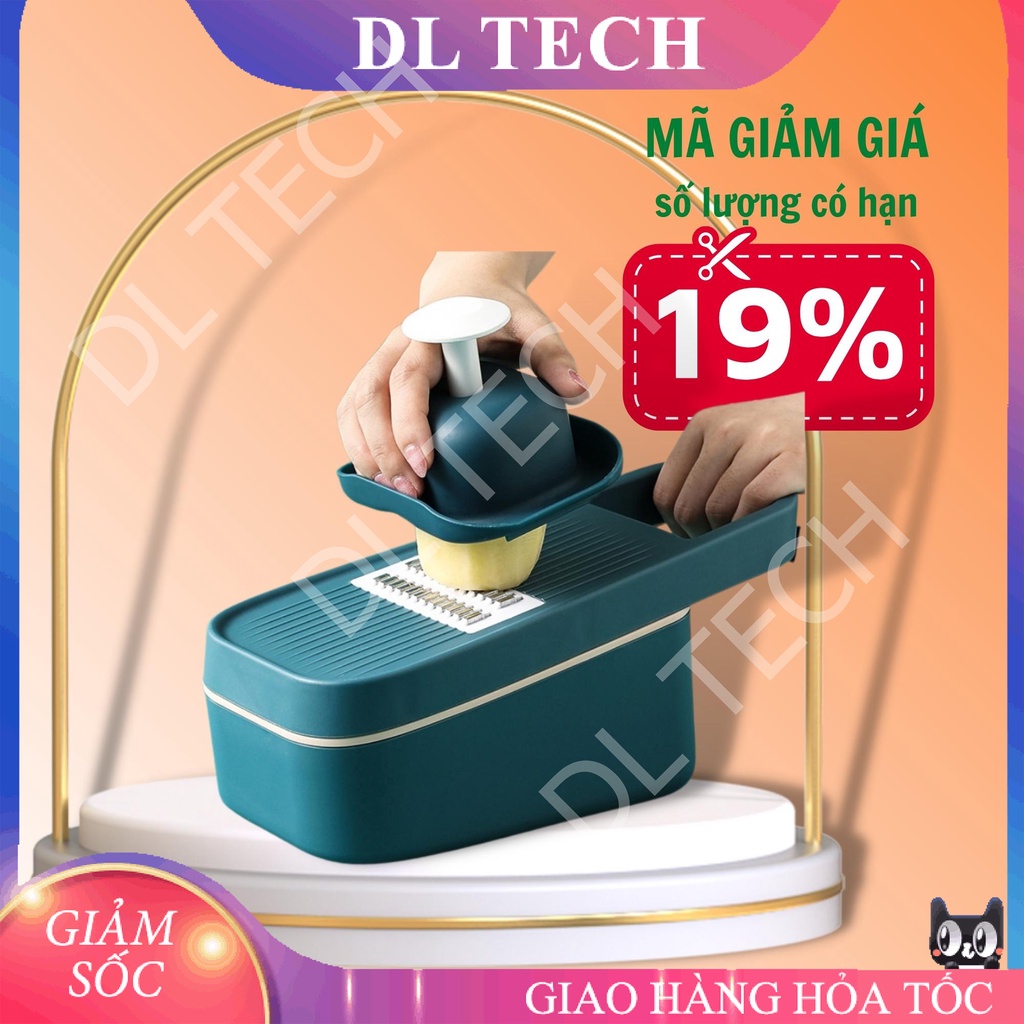 Bộ Rổ nạo cắt bào rau củ quả đa năng Cực kỳ tiện lợi, không lo đứt tay CRC2 DL TECH