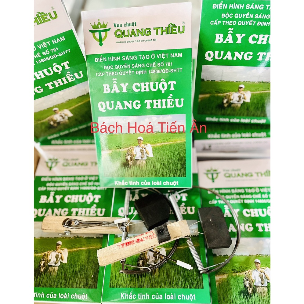 Hộp 2 cái Bẫy Chuột Quang Thiều - Khắc Tinh Của Loài Chuột- không cần mồi- Diệt chuột trên mọi địa hình.